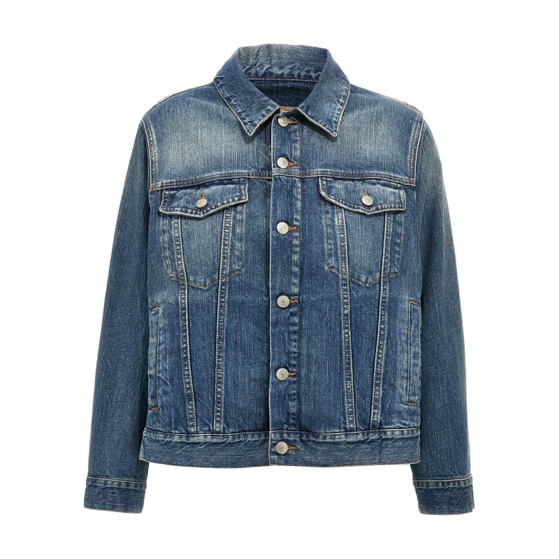 Layered denim jacket