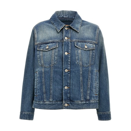 Layered denim jacket
