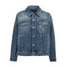 Layered denim jacket