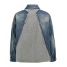 Layered denim jacket