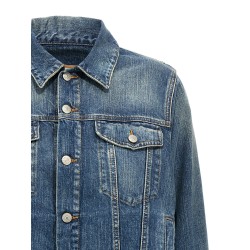 Layered denim jacket