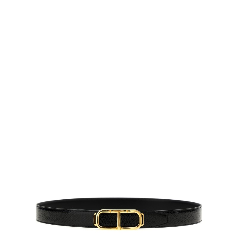 Logo reversible belt