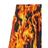 'Black & Orange Fire' bermuda shorts