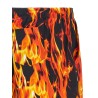 'Black & Orange Fire' bermuda shorts