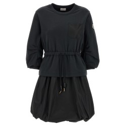 Two-material dress