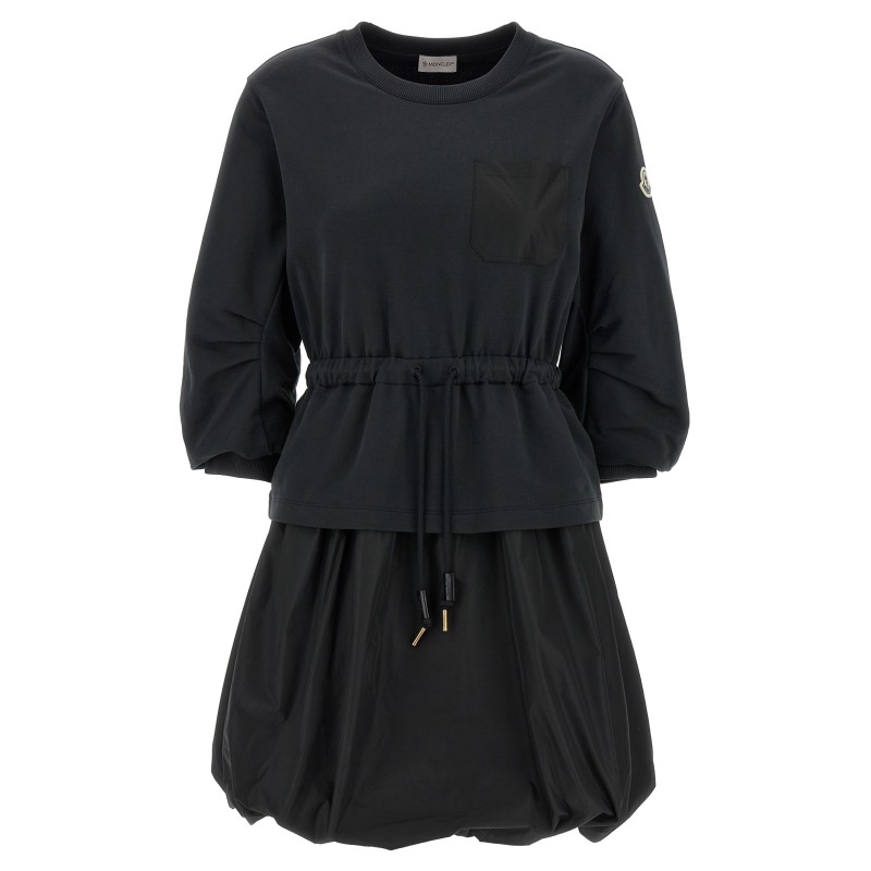Two-material dress