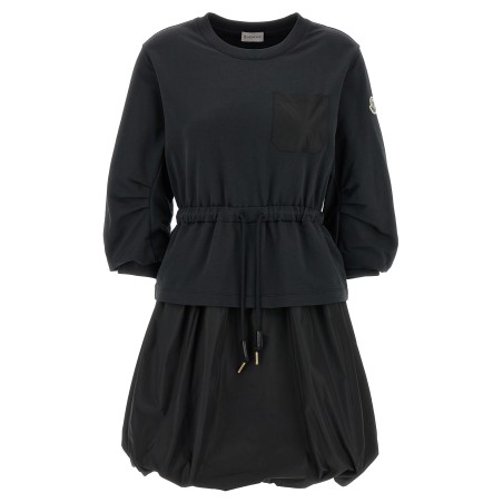 Two-material dress