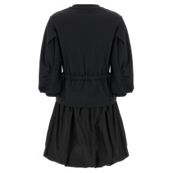 Two-material dress