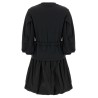 Two-material dress