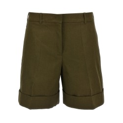 Linen bermuda shorts