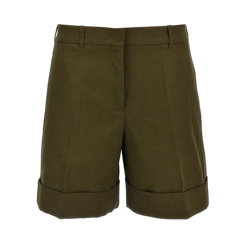 Linen bermuda shorts