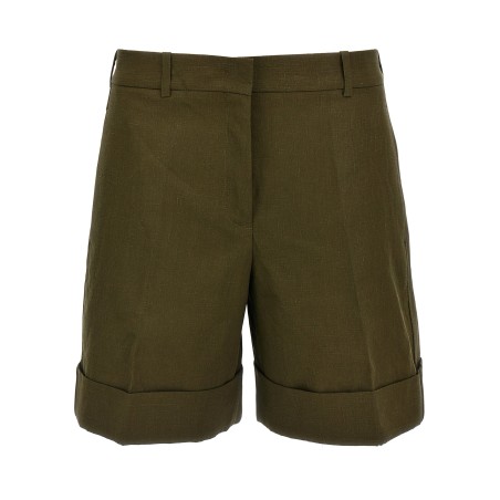 Linen bermuda shorts