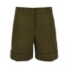 Linen bermuda shorts