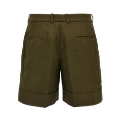 Linen bermuda shorts