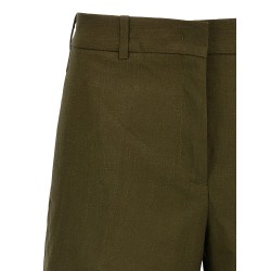 Linen bermuda shorts