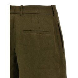 Linen bermuda shorts