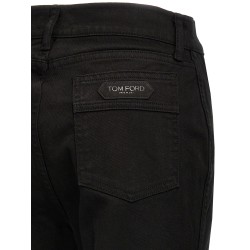 'Stretch Twill Denim Wide Flare' jeans