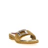 Raffia jewel sandals
