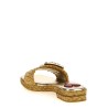 Raffia jewel sandals