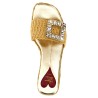 Raffia jewel sandals
