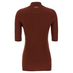 Ribbed polo shirt