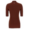 Ribbed polo shirt