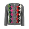 'Grey Check' cardigan
