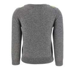 'Grey Check' cardigan