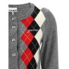 'Grey Check' cardigan