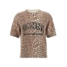 'Leopard Wool Mix' T-shirt