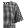 'Crinkled Check Mini' dress