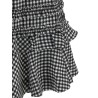 'Crinkled Check Mini' dress