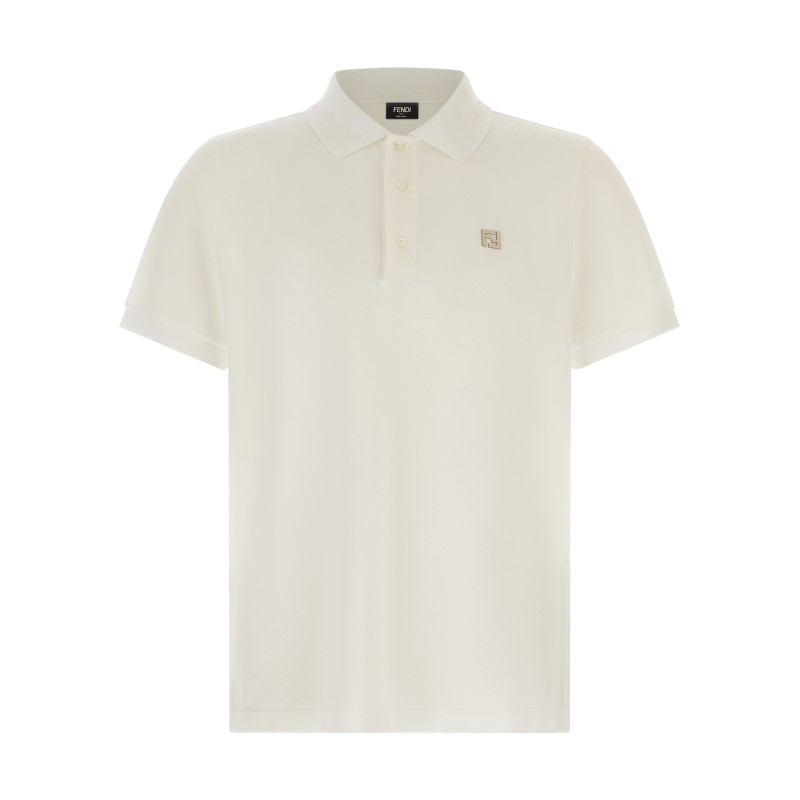 FF metallic logo polo shirt