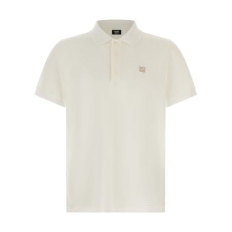 FF metallic logo polo shirt