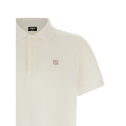 FF metallic logo polo shirt