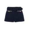Bouclé wool skort