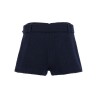 Bouclé wool skort