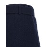 Bouclé wool skort