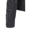 Openwork wool cardigan