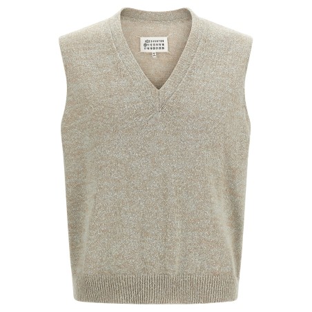 Bouclé knit vest