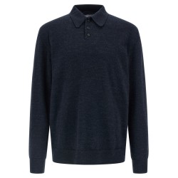 Suede patch polo shirt