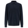 Suede patch polo shirt