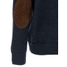 Suede patch polo shirt