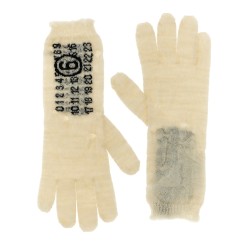 'Numeric signature MM6' gloves