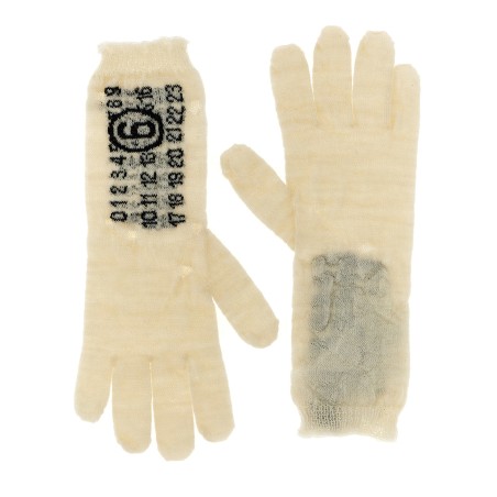 'Numeric signature MM6' gloves