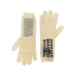 'Numeric signature MM6' gloves