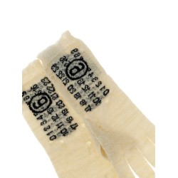 'Numeric signature MM6' gloves