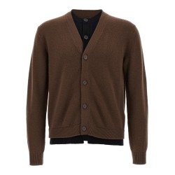 'Contrast Layered' cardigan