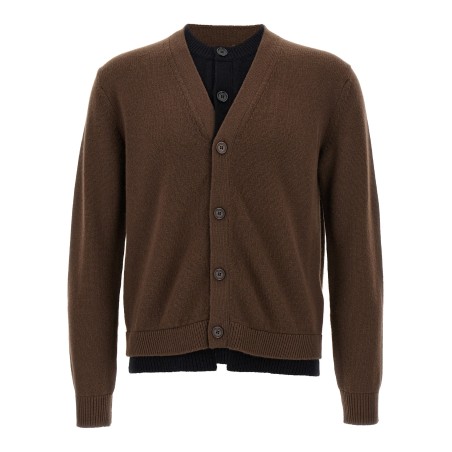 'Contrast Layered' cardigan