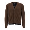 'Contrast Layered' cardigan
